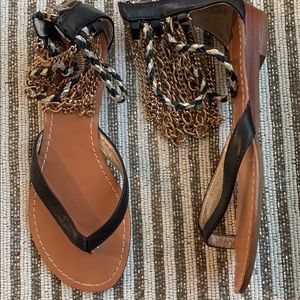 Bejeweled sandals